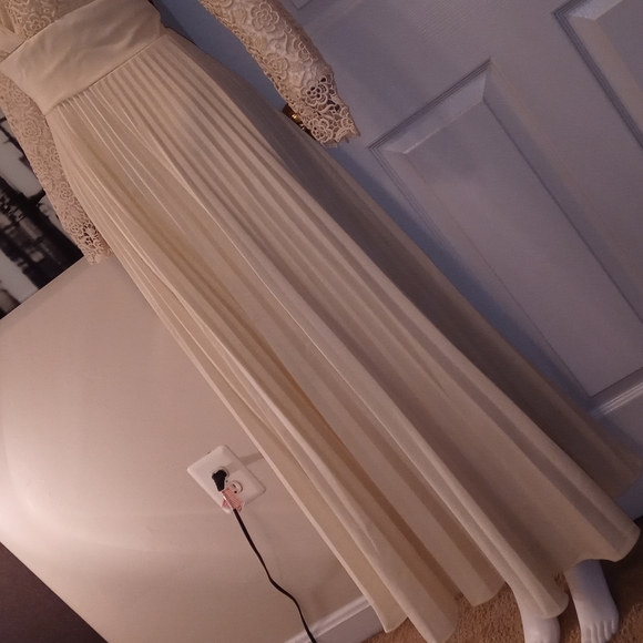 Lace vintage pleated dress - Picture 3 of 5